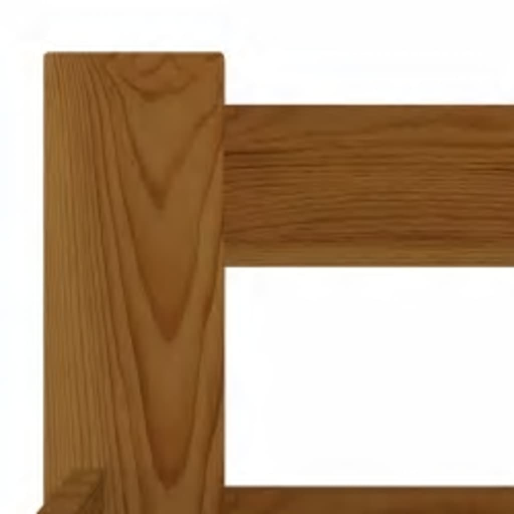 Bedframe massief grenenhout honingbruin 120x200 cm – afbeelding 5