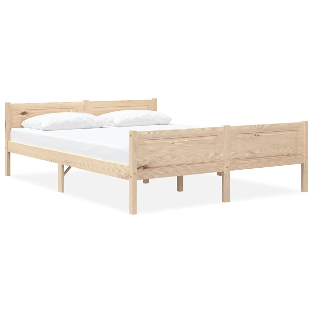 Bedframe massief grenenhout 140x200 cm – afbeelding 1