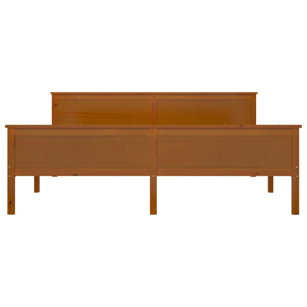 Bedframe massief grenenhout honingbruin 180x200 cm – afbeelding 5