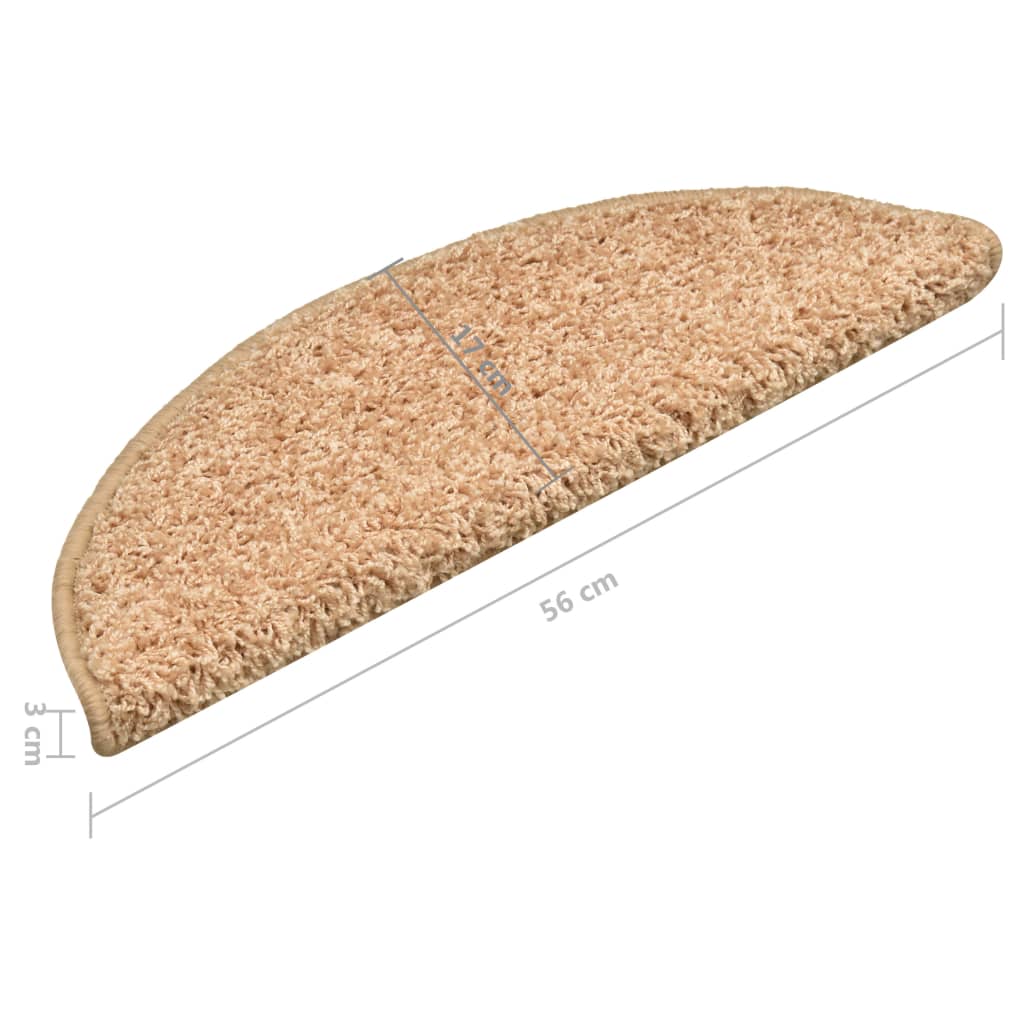 Trapmatten 15 st 56x17x3 cm Goud Halfrond – afbeelding 10