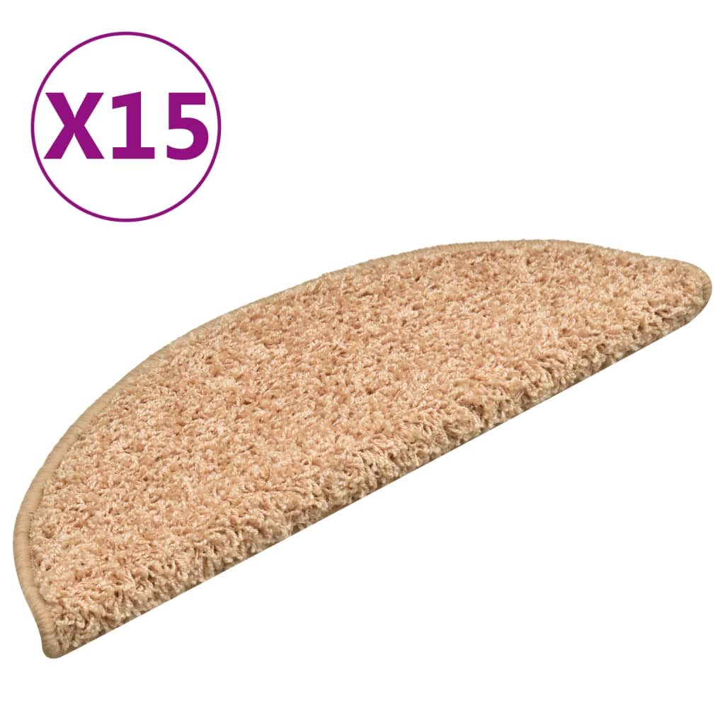 Trapmatten 15 st 56x17x3 cm Goud Halfrond – afbeelding 2