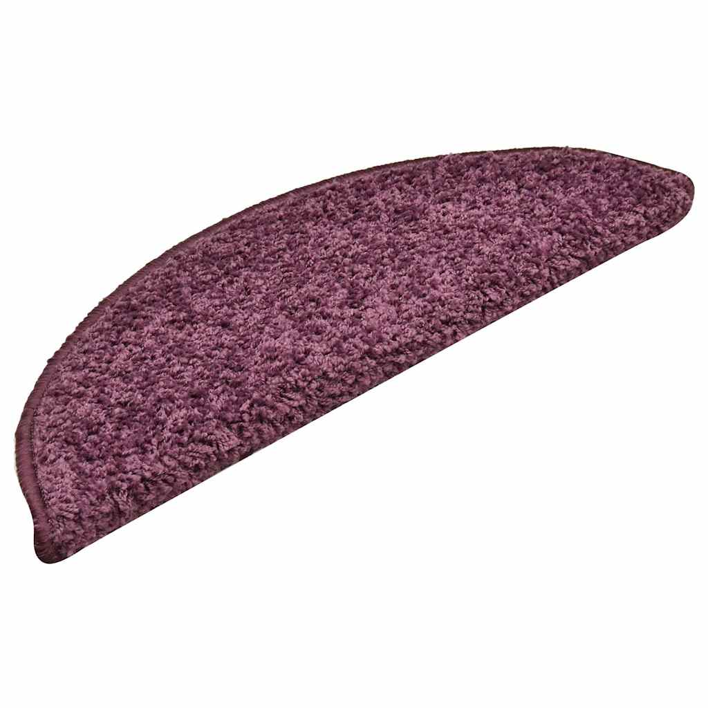 Trapmatten 15 st 56x17x3 cm Donkerpaars Halfrond – afbeelding 3