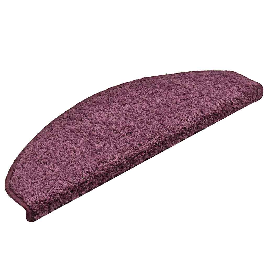 Trapmatten 15 st 65x21x4 cm Donkerpaars Halfrond Groot – afbeelding 3