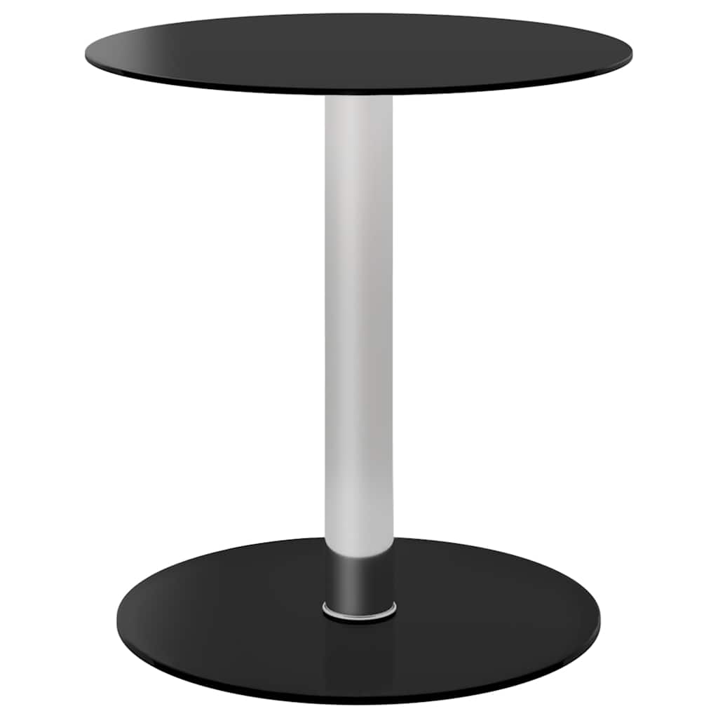 Salontafel 40 cm gehard glas zwart – afbeelding 1