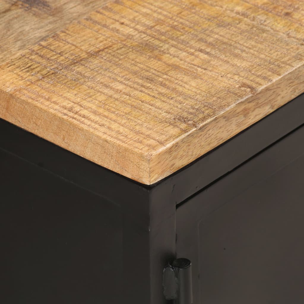 Salontafel 90x50x37 cm massief ruw mangohout – afbeelding 6