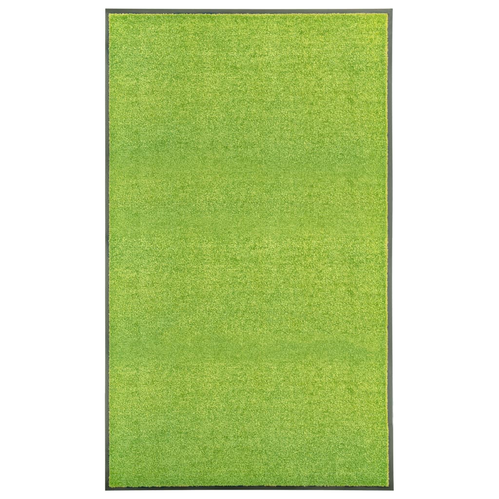 Deurmat wasbaar 90x150 cm groen – afbeelding 1