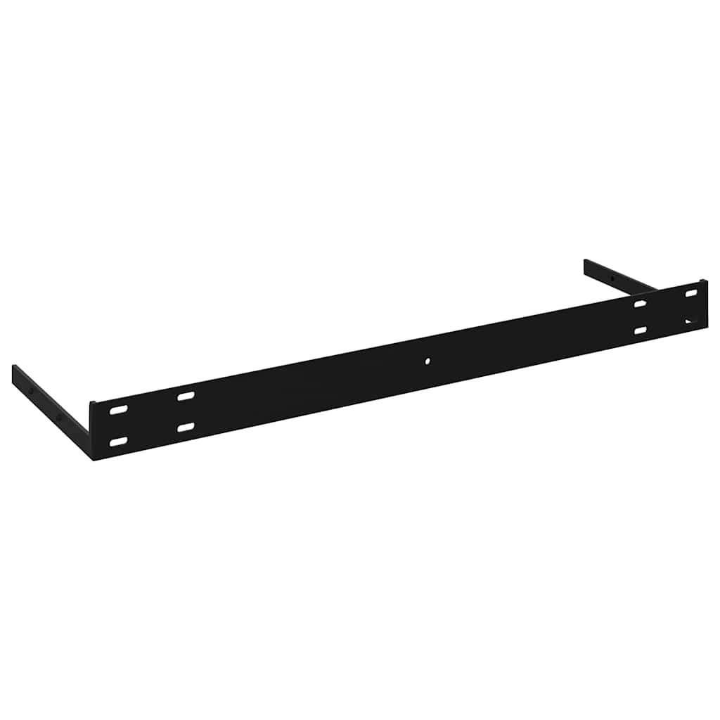 Wandschap zwevend 120x23,5x3,8 cm MDF hoogglans grijs – afbeelding 12