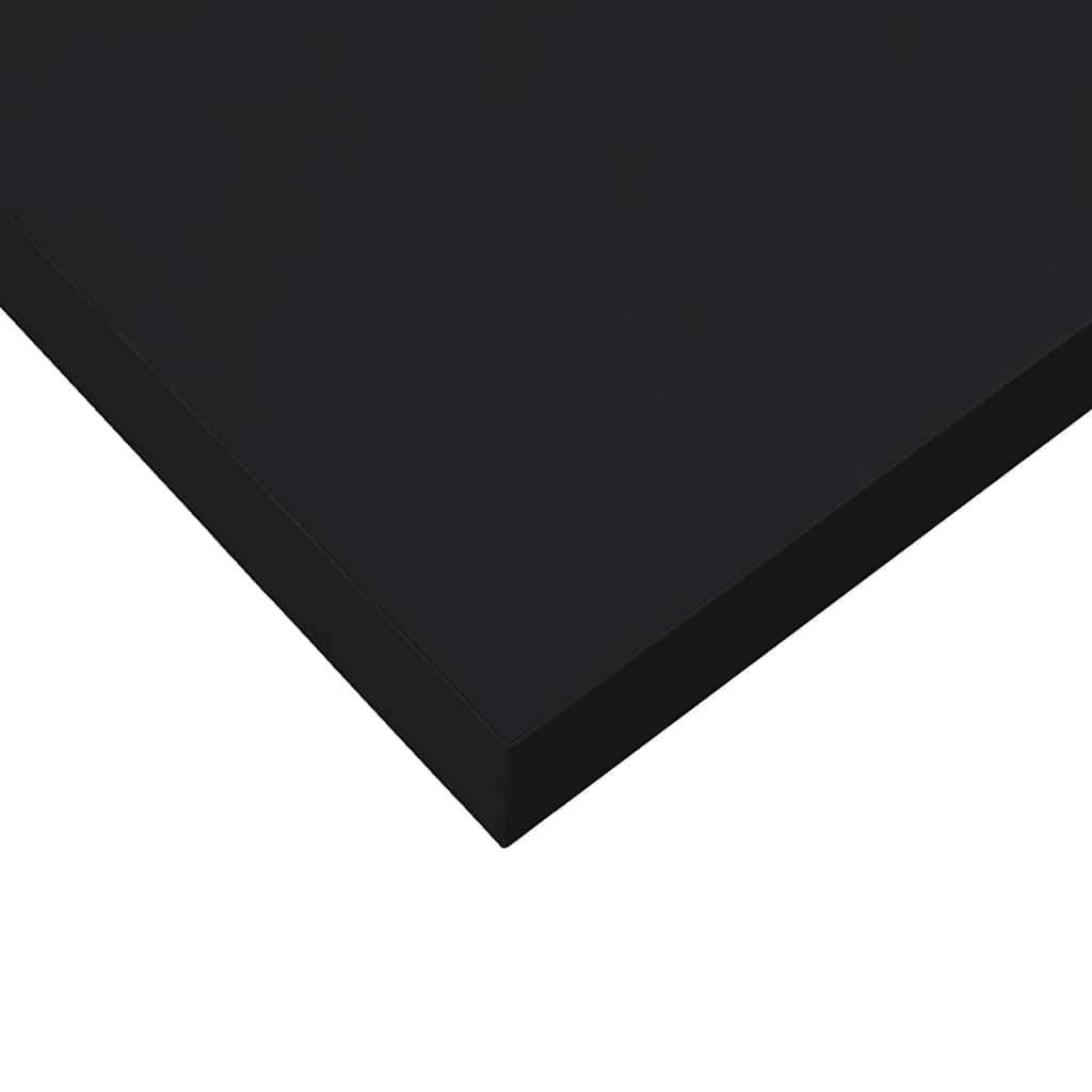 Wandschappen zwevend 4 st 60x23,5x3,8 cm MDF zwart – afbeelding 12