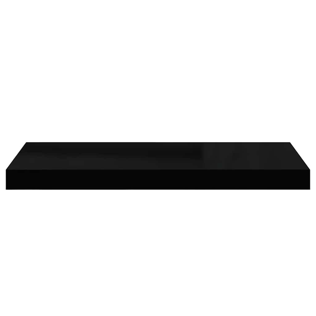Wandschappen zwevend 4 st 60x23,5x3,8 cm MDF zwart – afbeelding 7