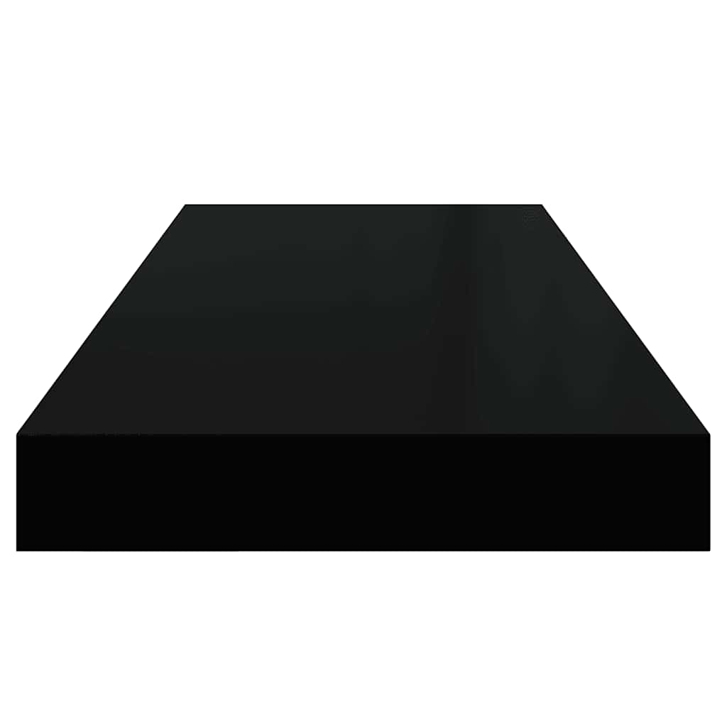 Wandschappen zwevend 4 st 60x23,5x3,8 cm MDF zwart – afbeelding 8