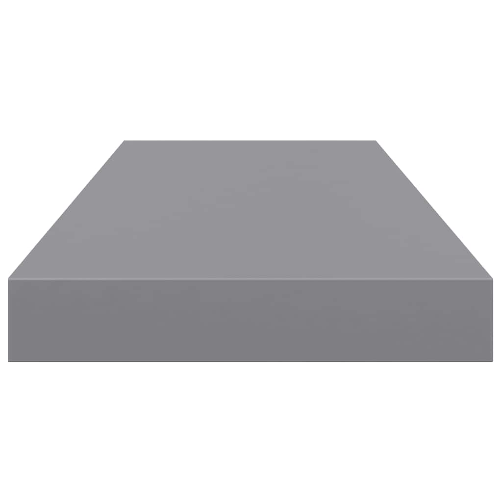 Wandschap zwevend 60x23,5x3,8 cm MDF grijs – afbeelding 7