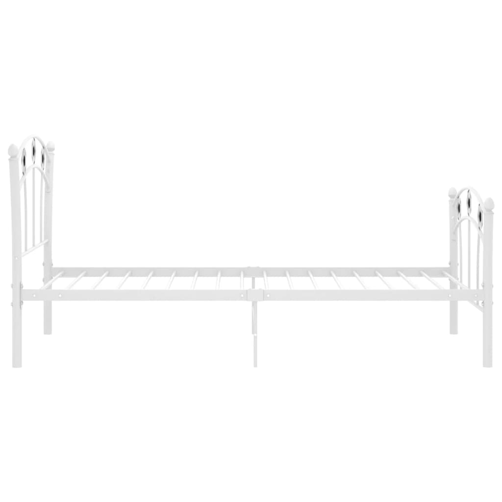 Bedframe met voetbaldesign metaal wit 90x200 cm – afbeelding 4