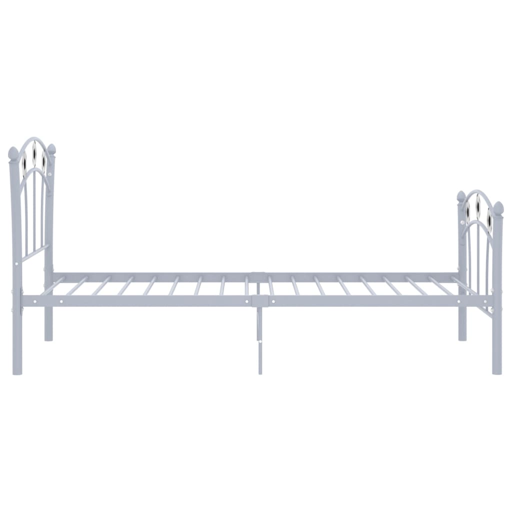 Bedframe met voetbaldesign metaal grijs 90x200 cm – afbeelding 4