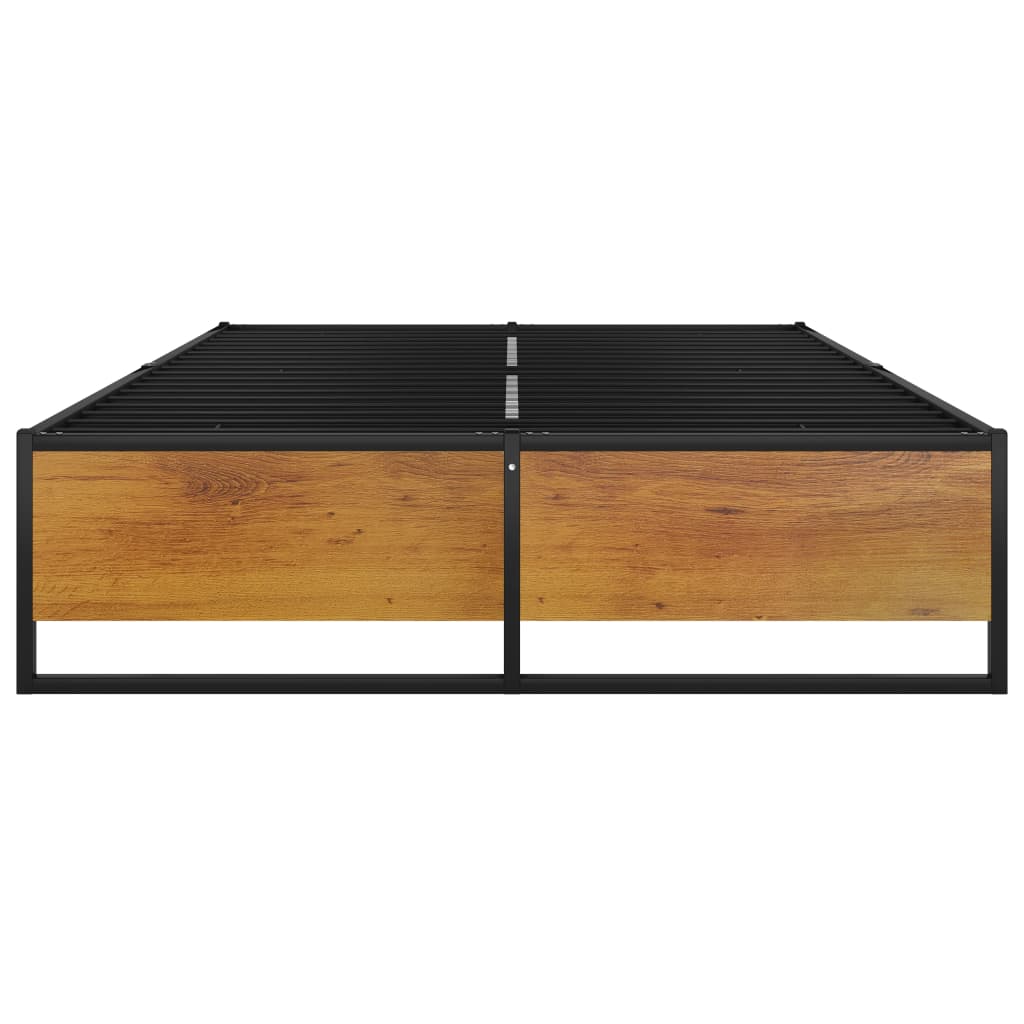 Bedframe metaal zwart 120x200 cm – afbeelding 3