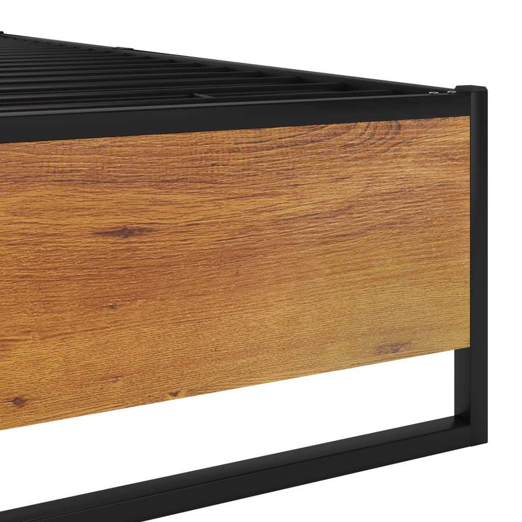 Bedframe metaal zwart 120x200 cm – afbeelding 6