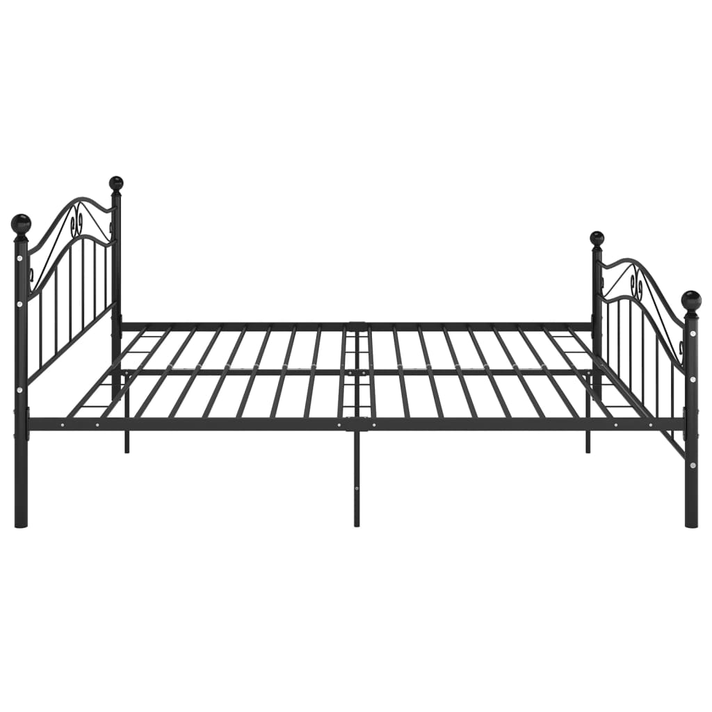 Bedframe metaal zwart 160x200 cm – afbeelding 4