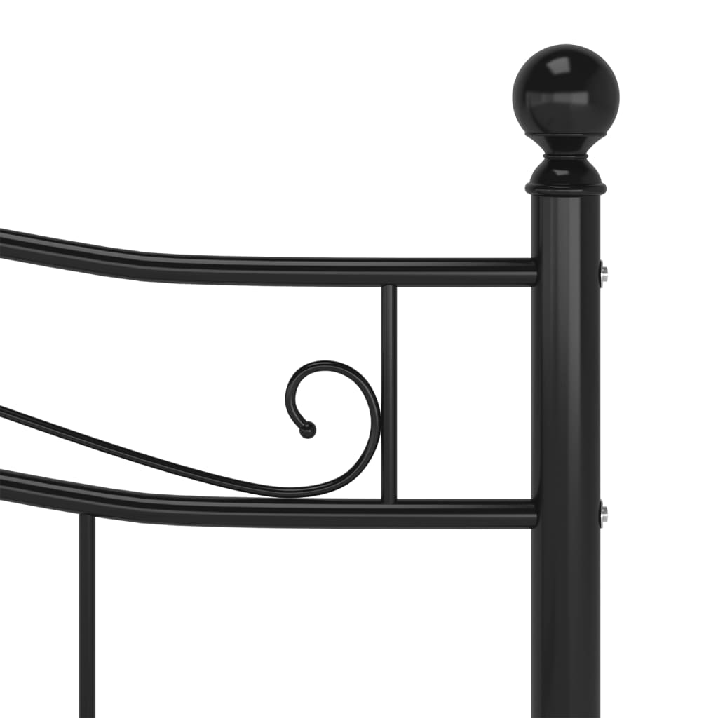 Bedframe metaal zwart 160x200 cm – afbeelding 6