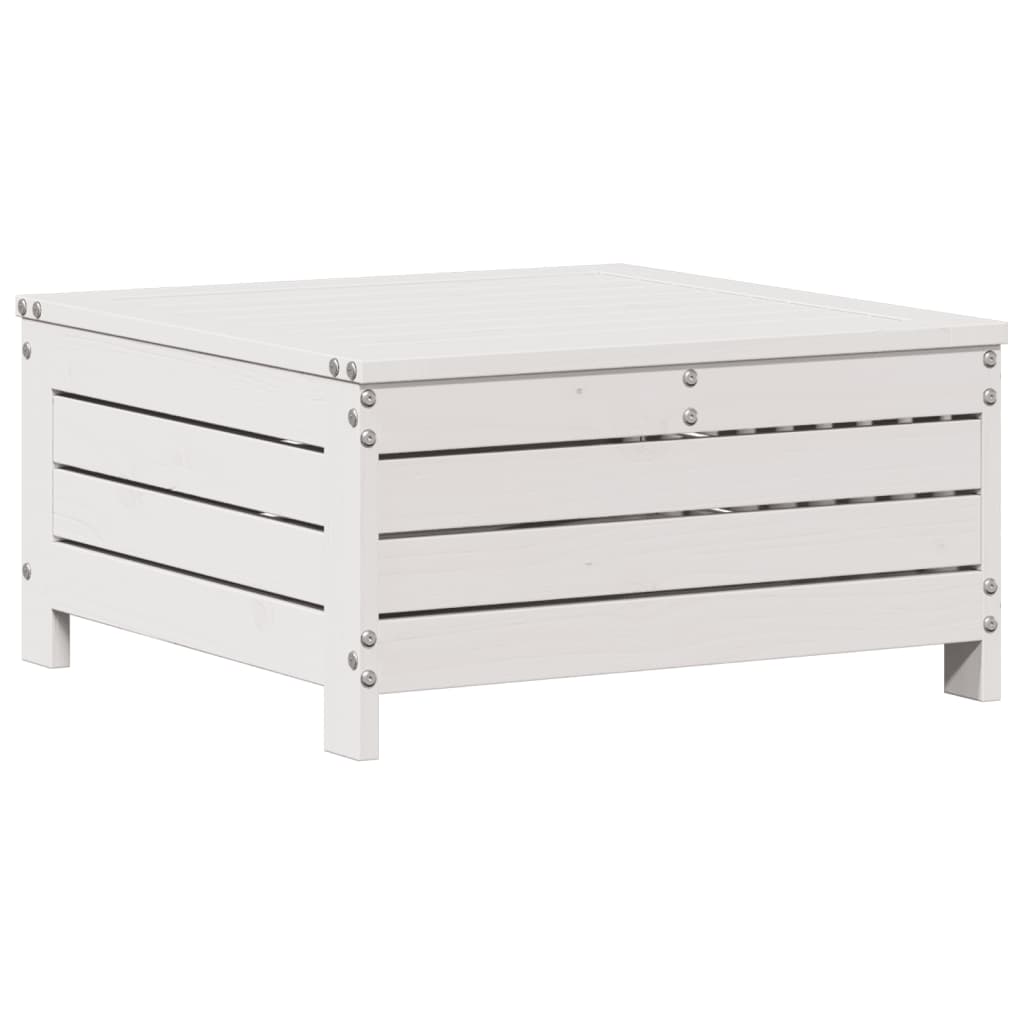 6-delige Loungeset met kussens massief grenenhout wit – afbeelding 7