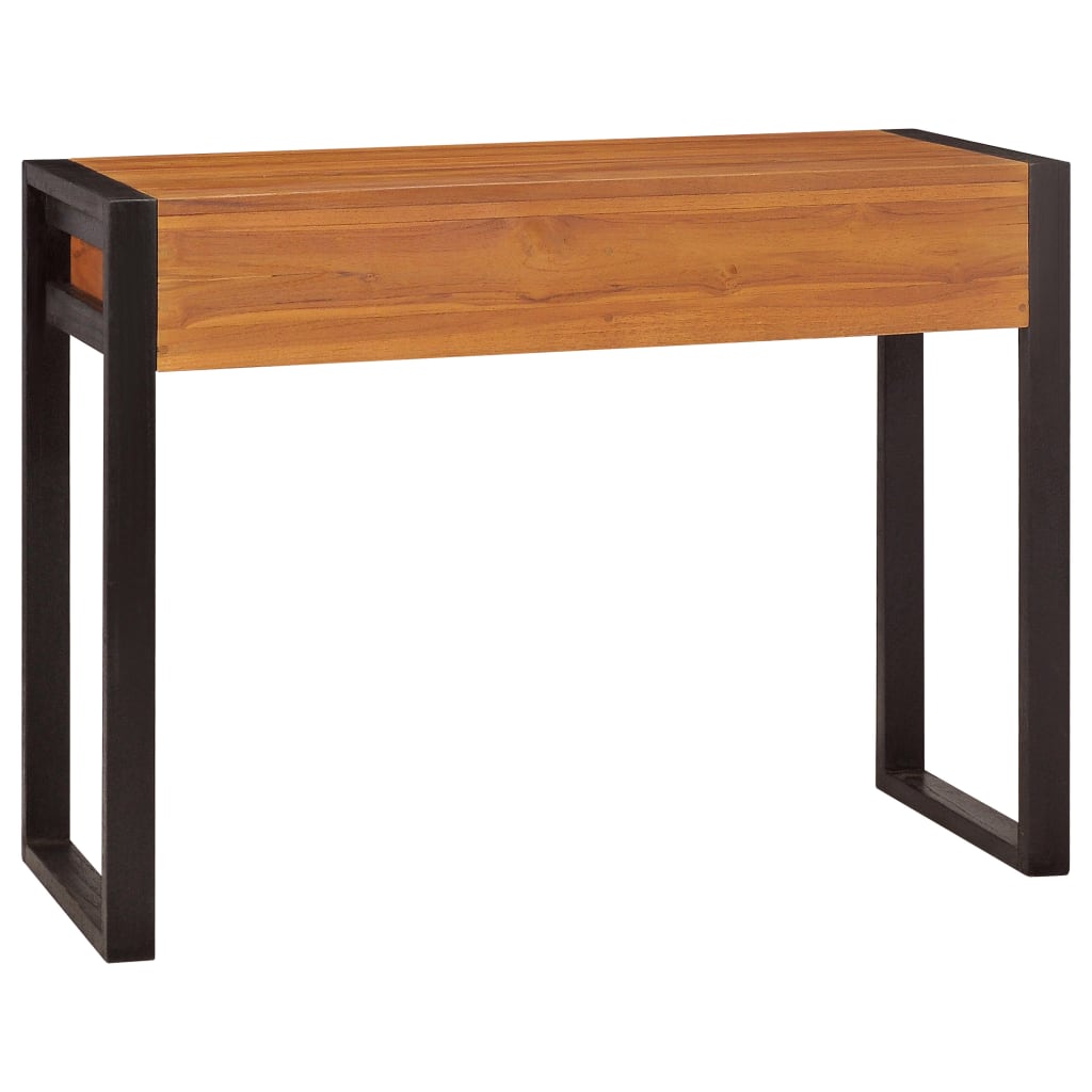 Bureau met 2 lades 100x40x75 cm teakhout – afbeelding 5