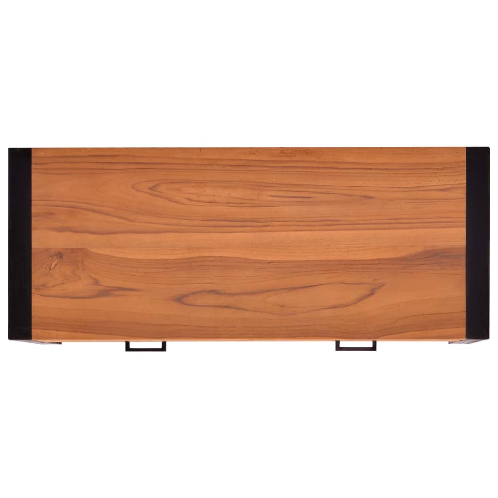 Bureau met 2 lades 100x40x75 cm teakhout – afbeelding 6