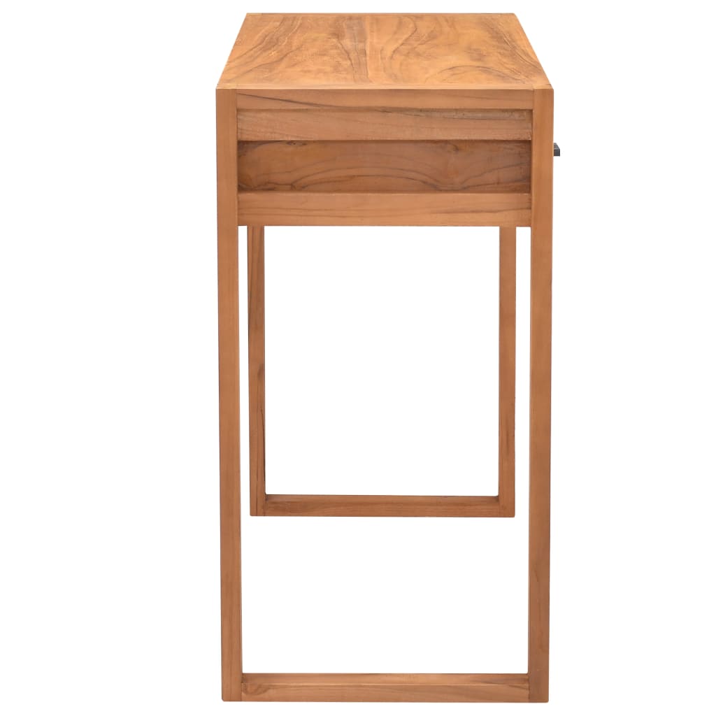Bureau met 2 lades 100x40x75 cm teakhout – afbeelding 4