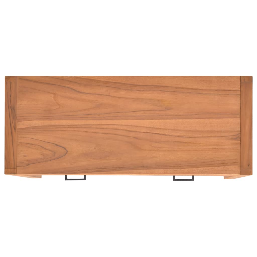 Bureau met 2 lades 100x40x75 cm teakhout – afbeelding 6