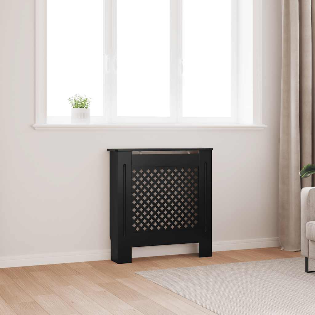 Radiatorombouw 78 cm MDF zwart
