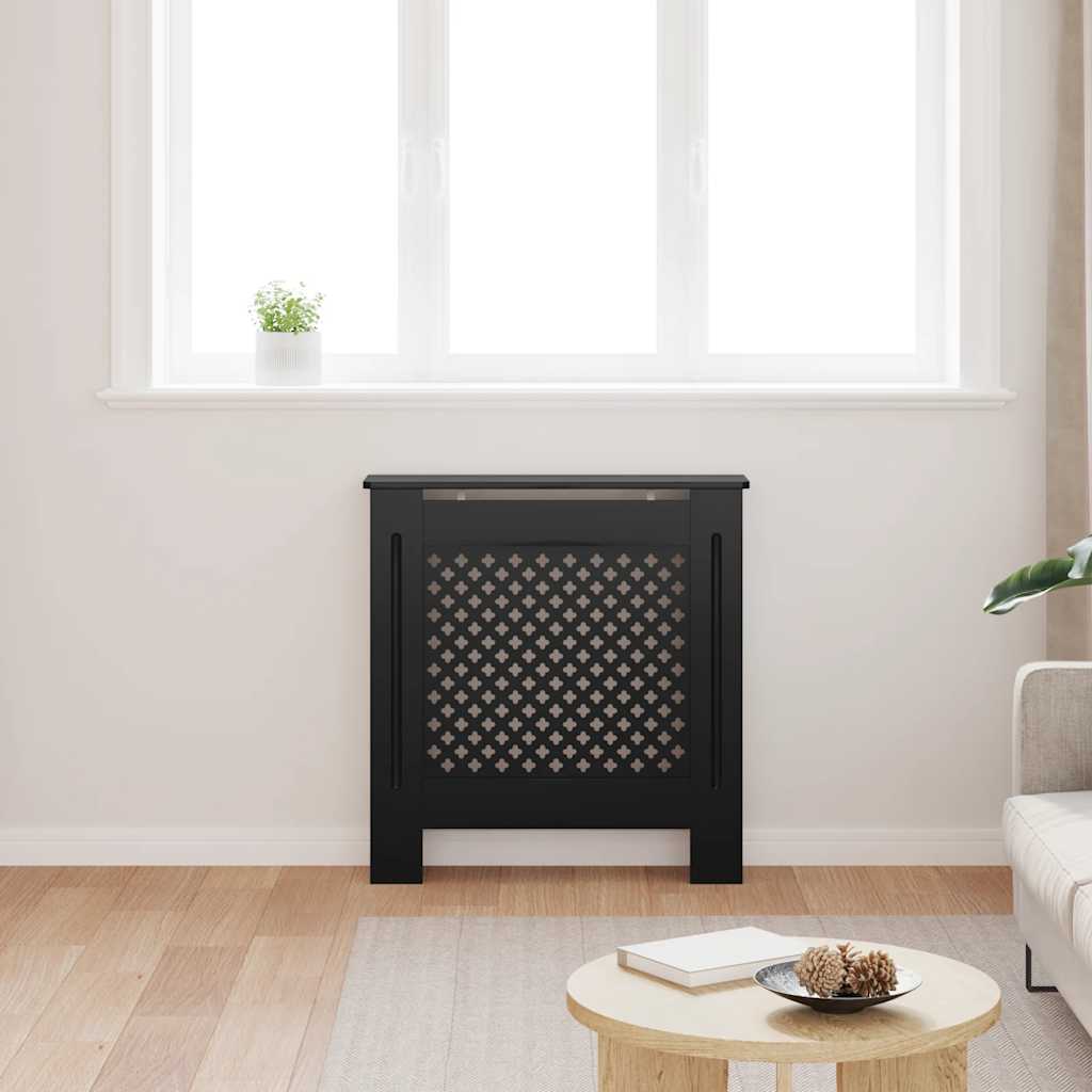 Radiatorombouw 78 cm MDF zwart – afbeelding 3