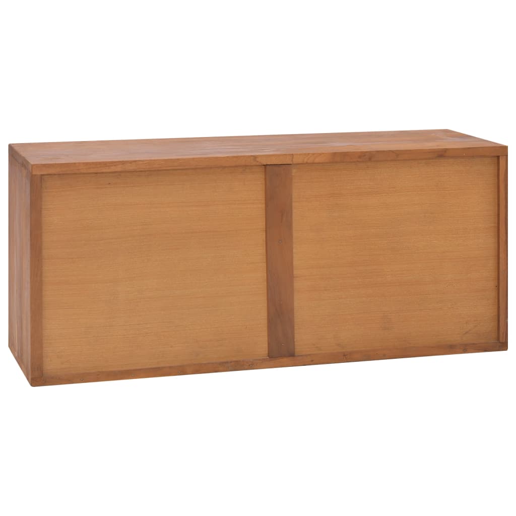 Tv-meubel 90x30x40 cm massief teakhout – afbeelding 4