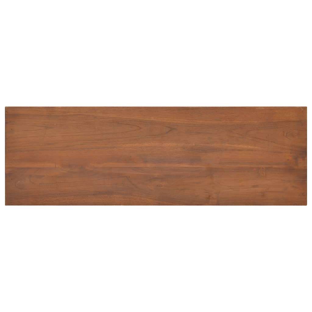 Tv-meubel 90x30x40 cm massief teakhout – afbeelding 5