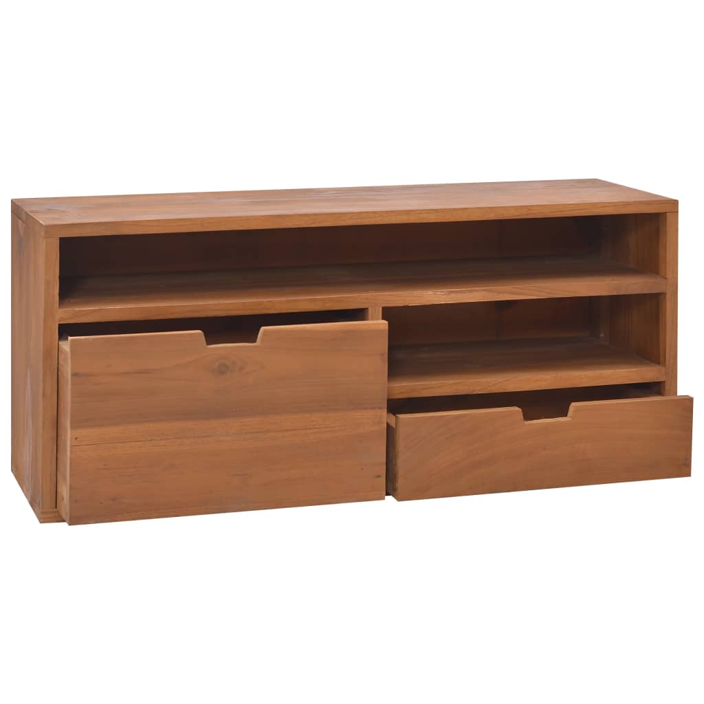 Tv-meubel 90x30x40 cm massief teakhout – afbeelding 6