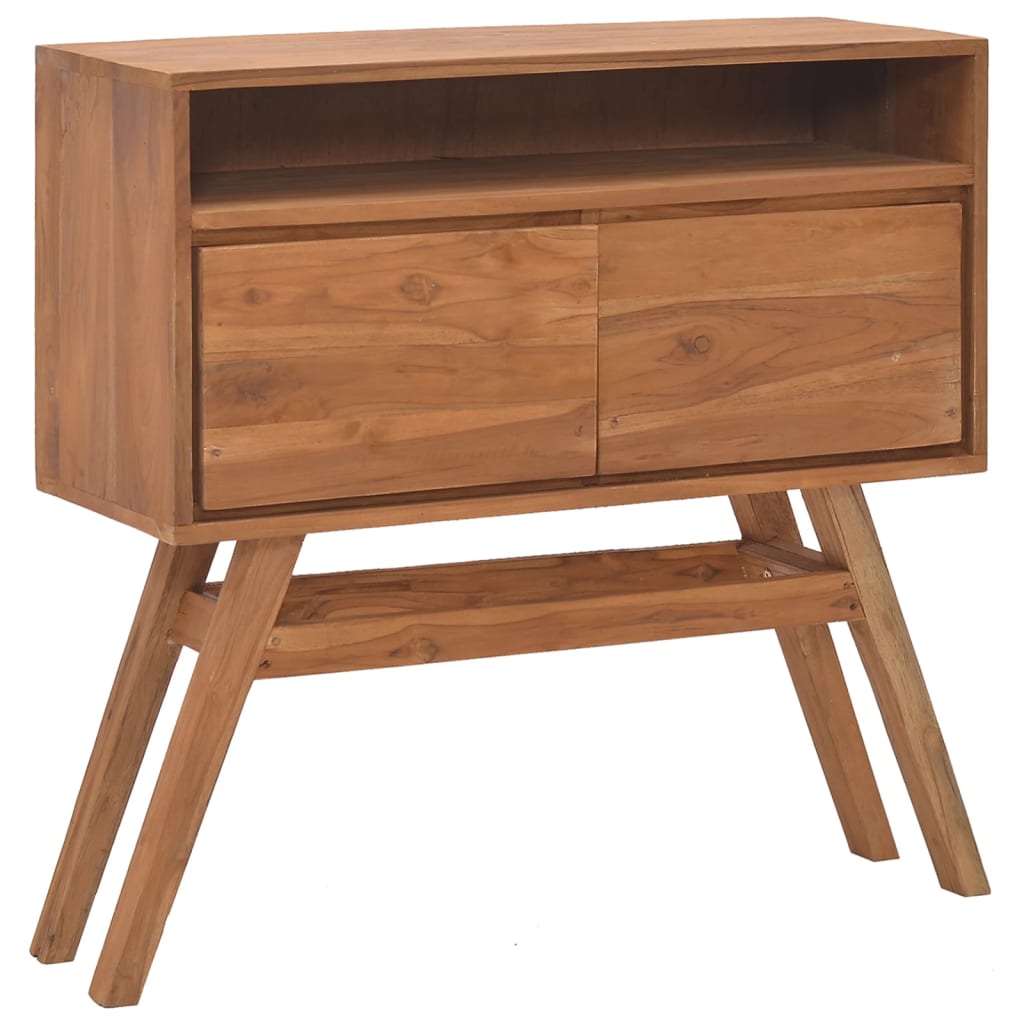 Wandtafel 80x30x80 cm massief teakhout – afbeelding 1