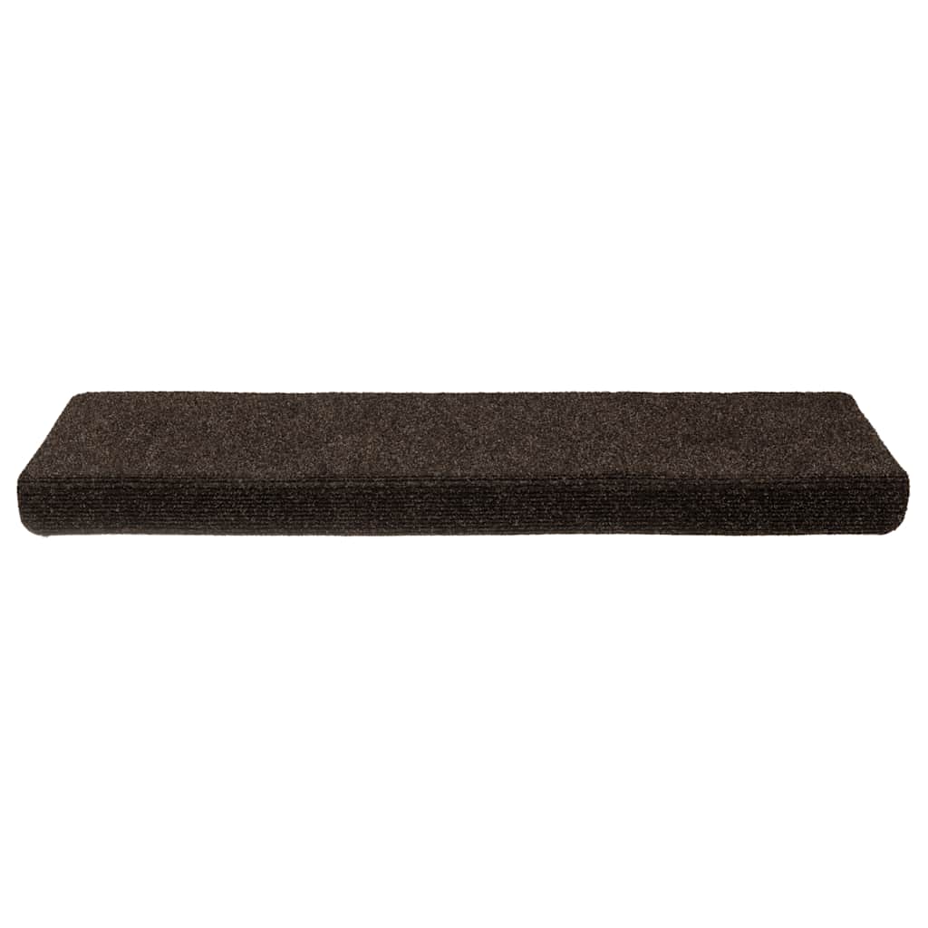 Trapmatten Zelfklevend 15 stuks 65x21x4 cm Donkerbruin Rechthoekige Rand – afbeelding 4