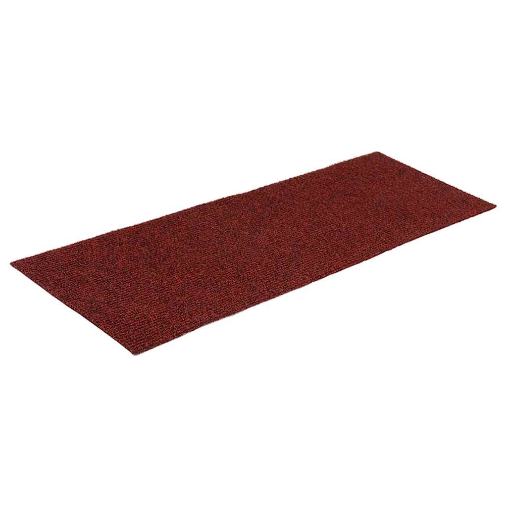 Trapmatten Zelfklevend 15 stuks 60x25 cm Bordeaux Rood Rechthoekig – afbeelding 3