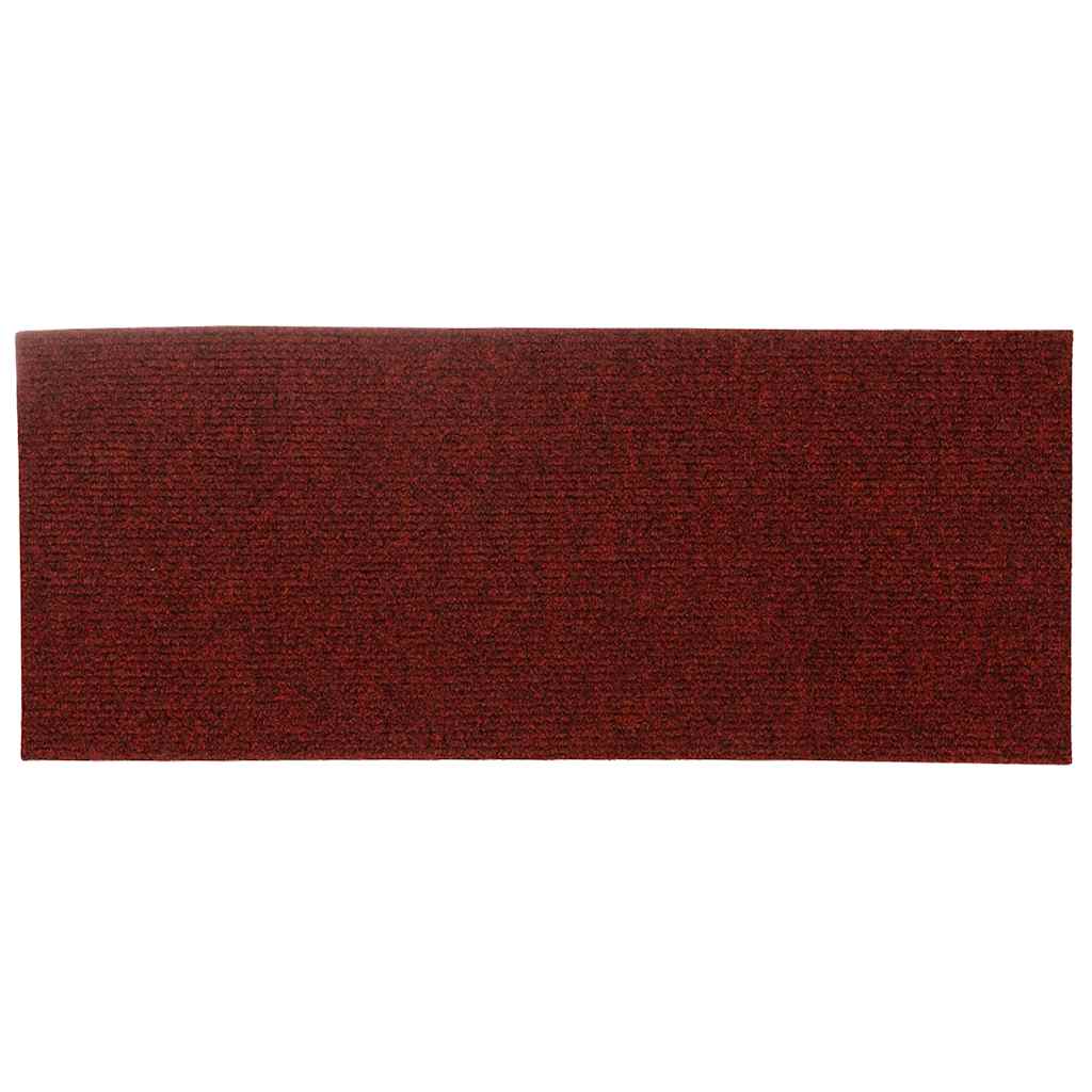 Trapmatten Zelfklevend 15 stuks 60x25 cm Bordeaux Rood Rechthoekig – afbeelding 5