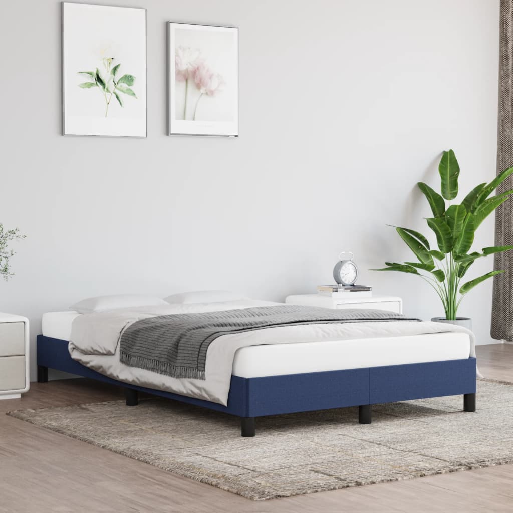 Bedframe zonder matras 120x190 cm stof blauw – afbeelding 1