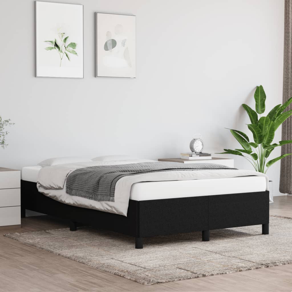 Bedframe zonder matras 120x190 cm stof zwart – afbeelding 1