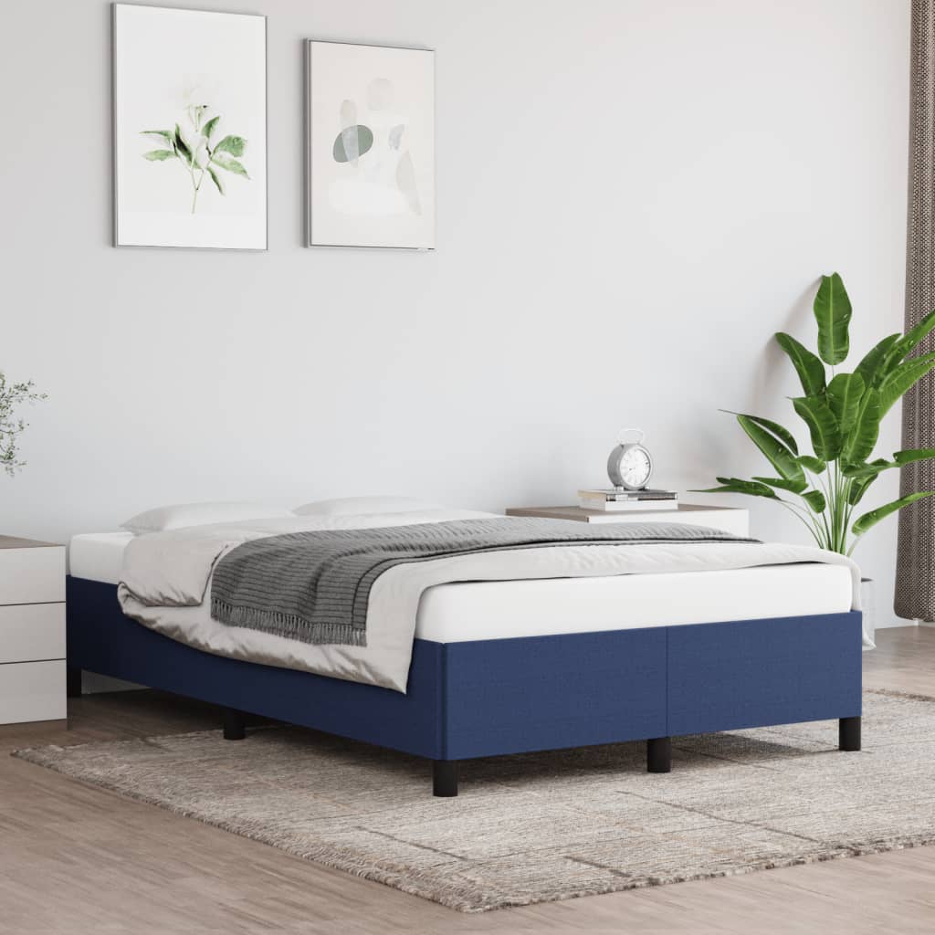 Bedframe zonder matras 120x190 cm stof blauw – afbeelding 1