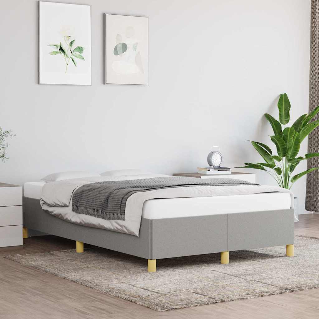 Bedframe zonder matras 120x190 cm stof lichtgrijs – afbeelding 1
