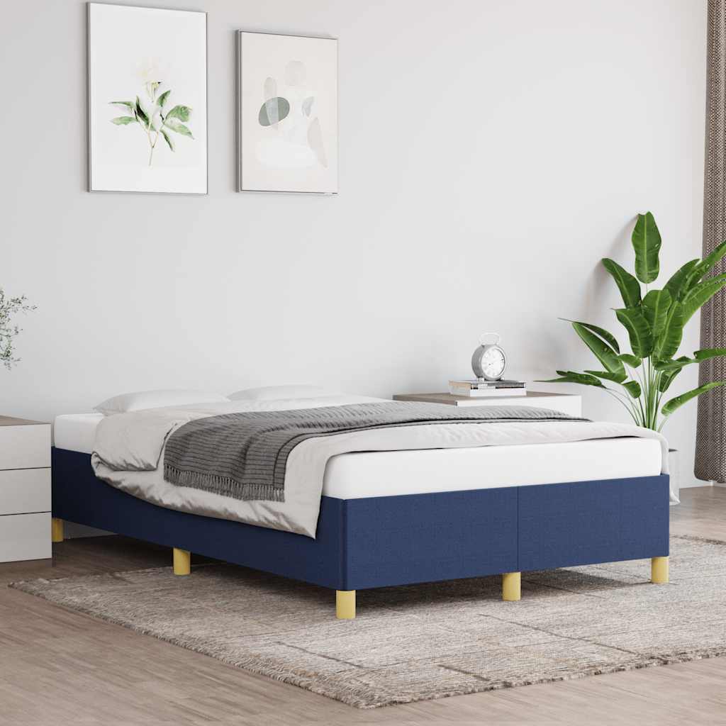 Bedframe zonder matras 120x190 cm stof blauw – afbeelding 1