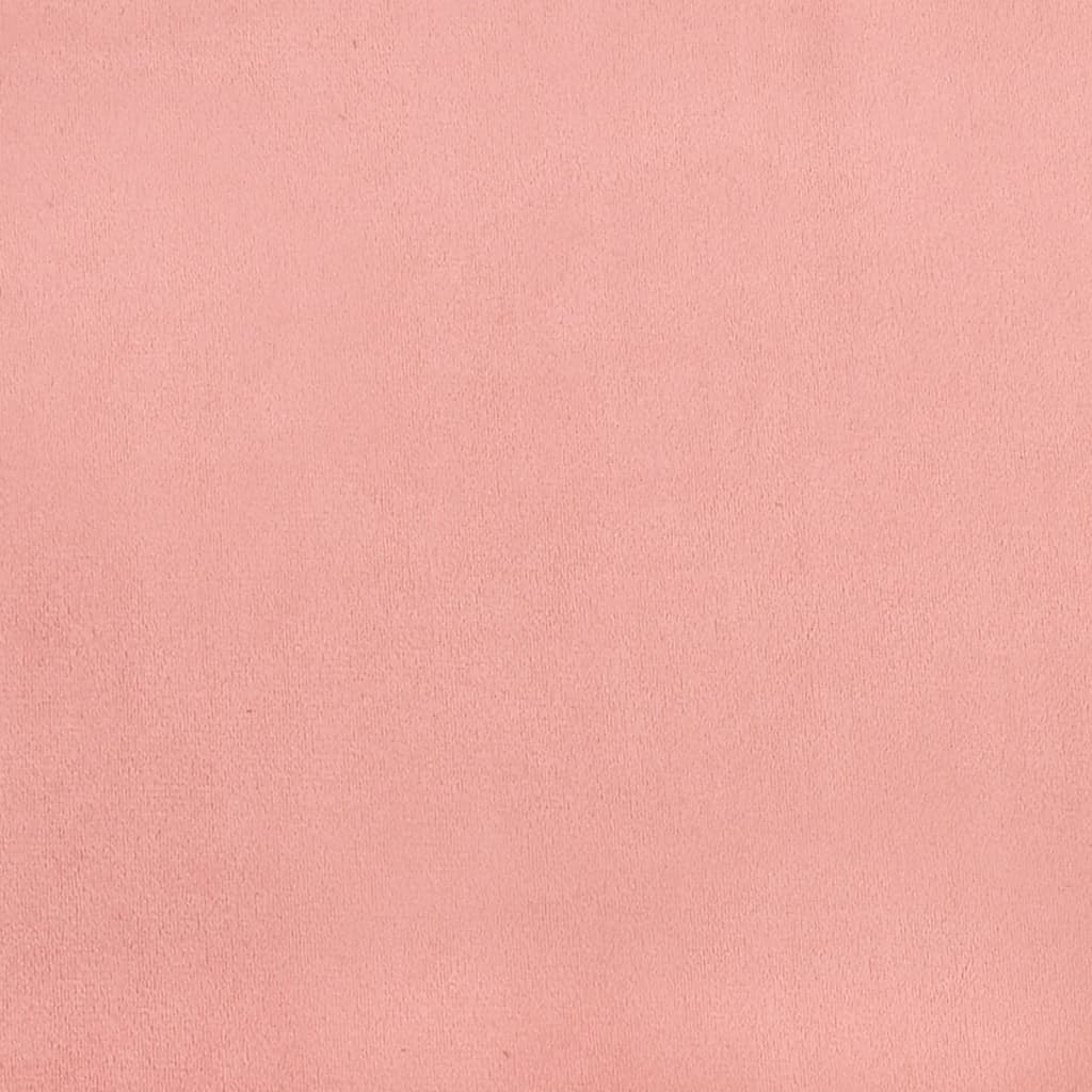 Bedframe zonder matras 120x190 cm fluweel roze – afbeelding 8