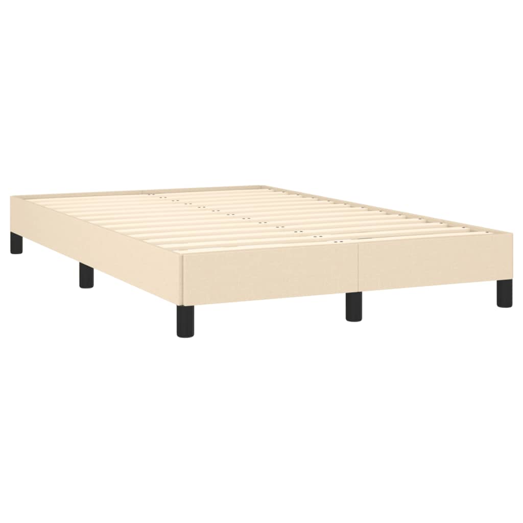 Boxspring met matras stof crèmekleurig 120x190 cm – afbeelding 4