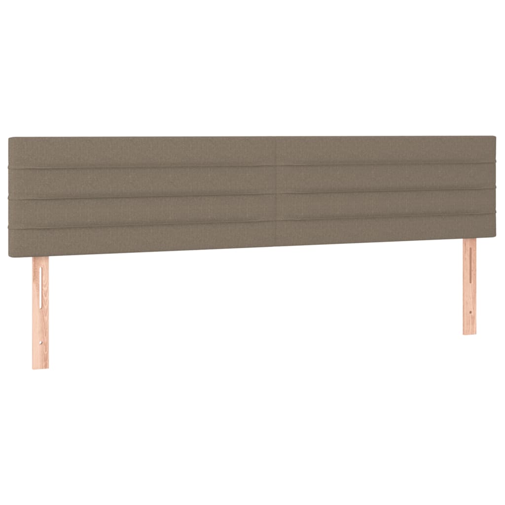 Boxspring met matras stof taupe 120x190 cm – afbeelding 7