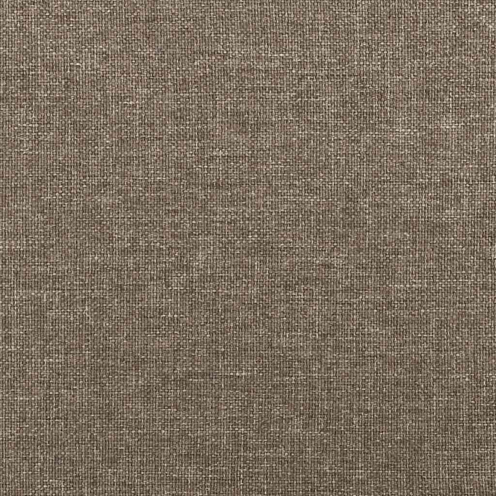 Boxspring met matras stof taupe 120x190 cm – afbeelding 8
