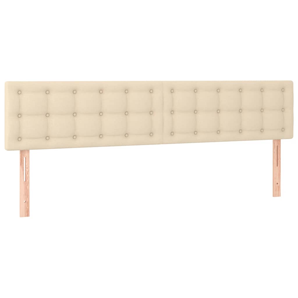 Boxspring met matras stof crèmekleurig 120x190 cm – afbeelding 7