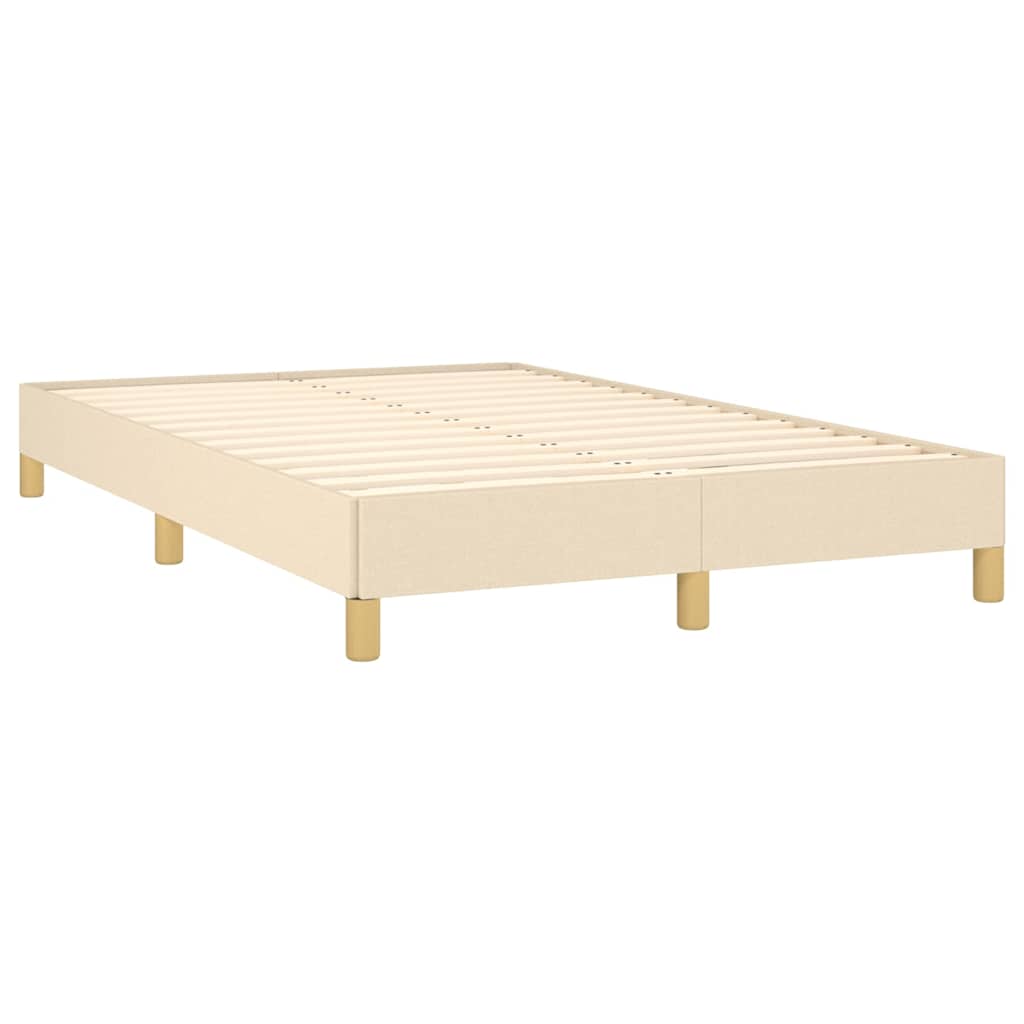 Boxspring met matras en LED stof crèmekleurig 120x190 cm – afbeelding 6