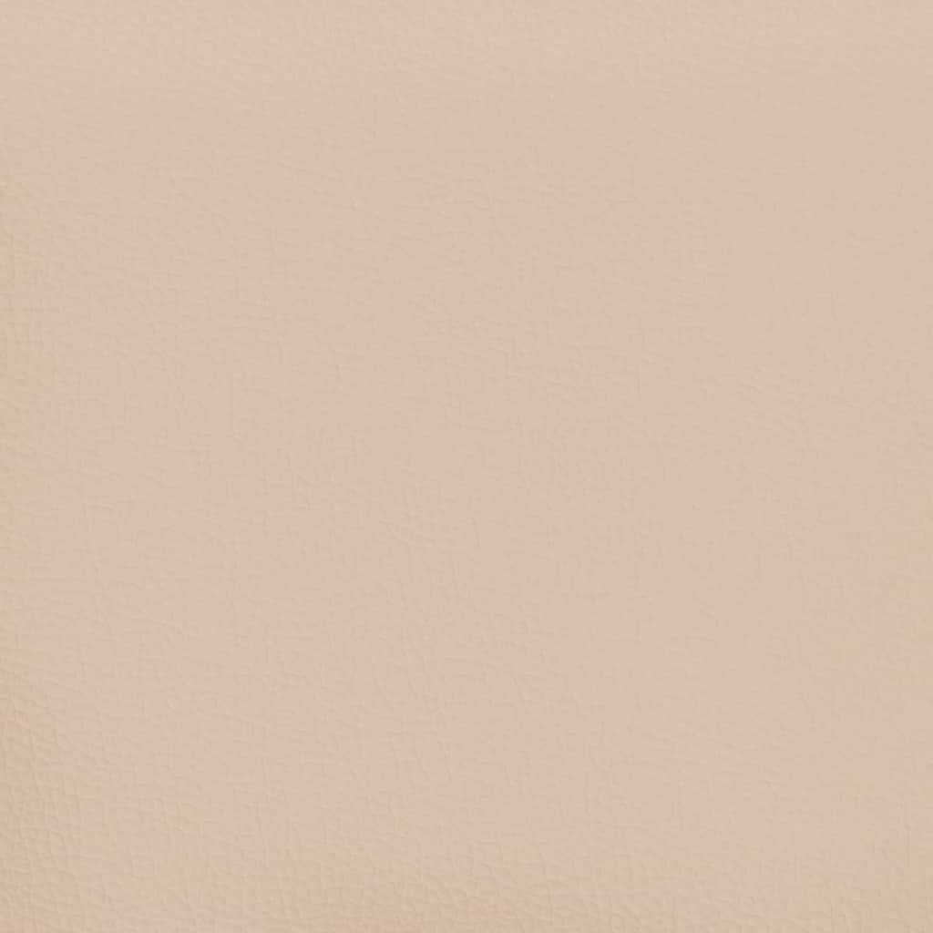 Boxspring met matras en LED kunstleer cappuccinokleur 120x190cm – afbeelding 10