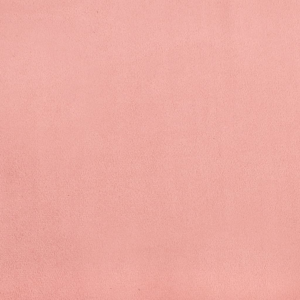 Boxspring met matras en LED fluweel roze 120x190 cm – afbeelding 10