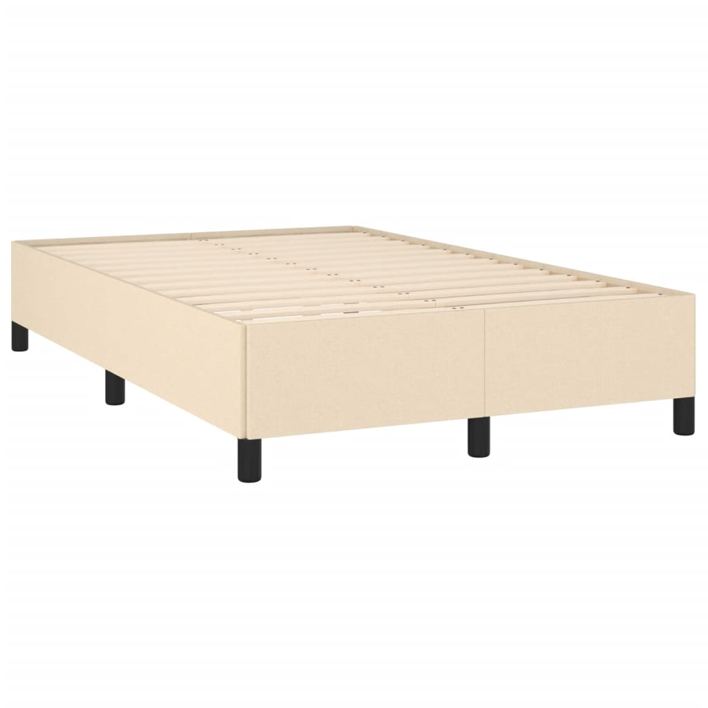 Boxspring met matras en LED stof crèmekleurig 120x190 cm – afbeelding 6