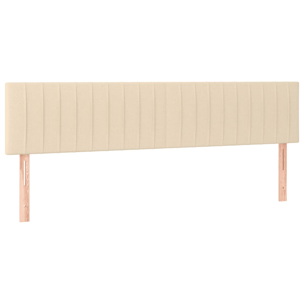 Boxspring met matras en LED stof crèmekleurig 120x190 cm – afbeelding 9